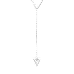 Sterling Silver Arrow Lariat Necklace